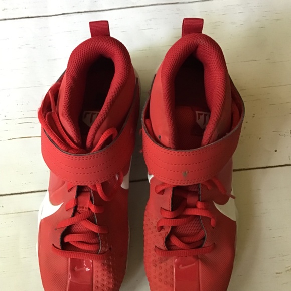 Nike Baseball Cleats - Trout Red Youth Size 6 EUR 38.5 - Picture 8 of 9